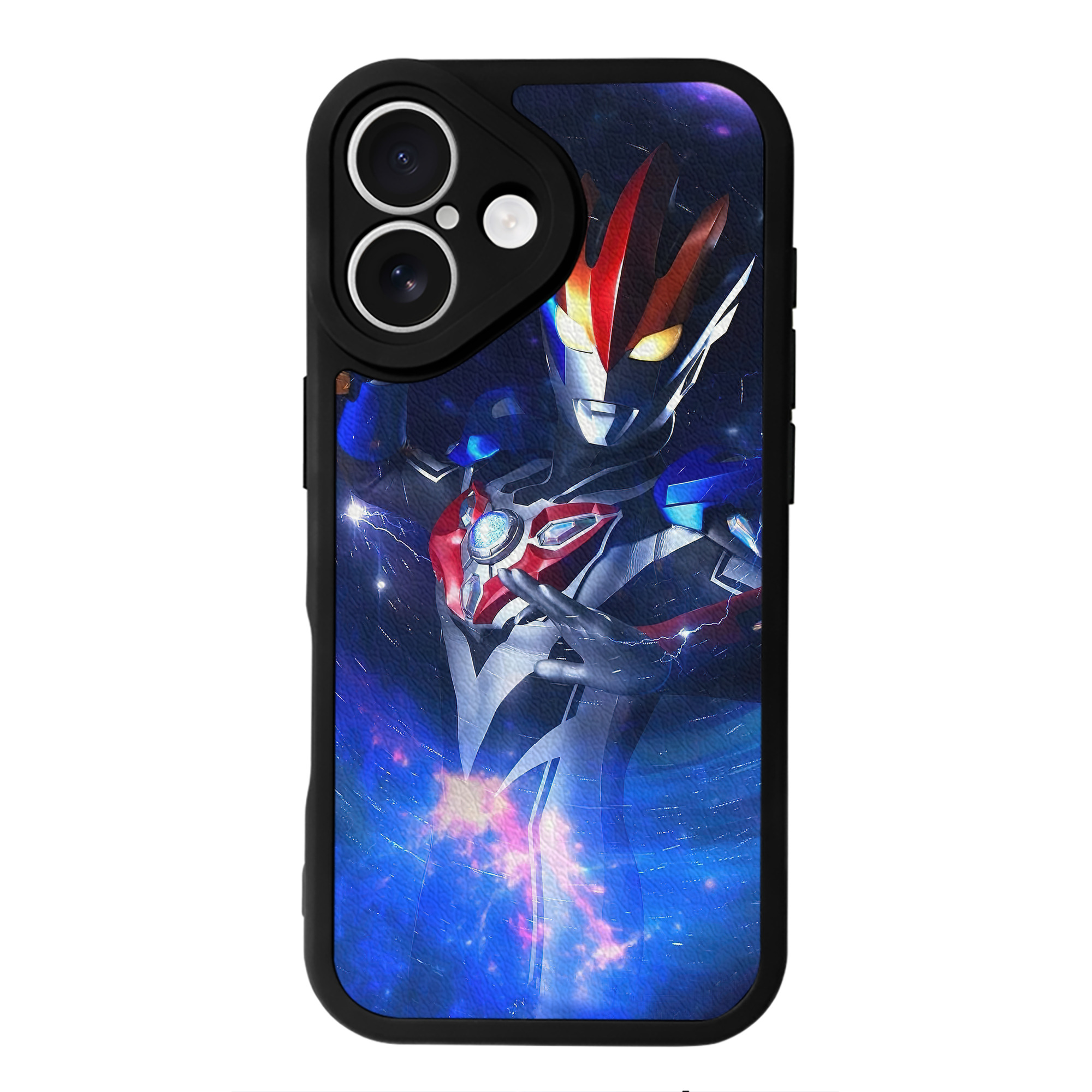 （画像用） ウルトラマン Ultraman 【iPhone 16シリーズ対応】シリコンスマホケース（レザー調） 材質：シリコン
